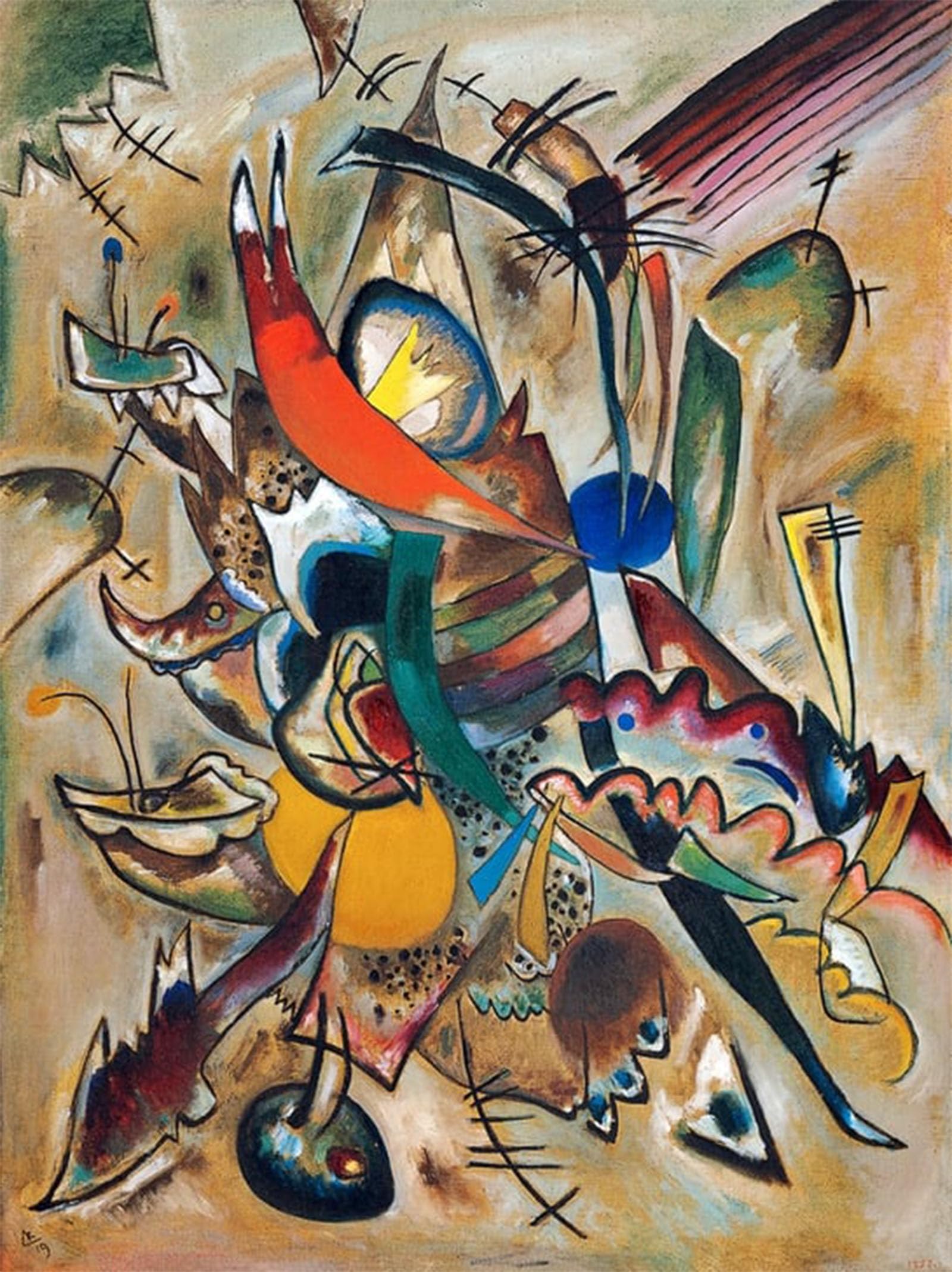 Moderne Art Murale Impression Kandinsky - Finition Premium Gallery