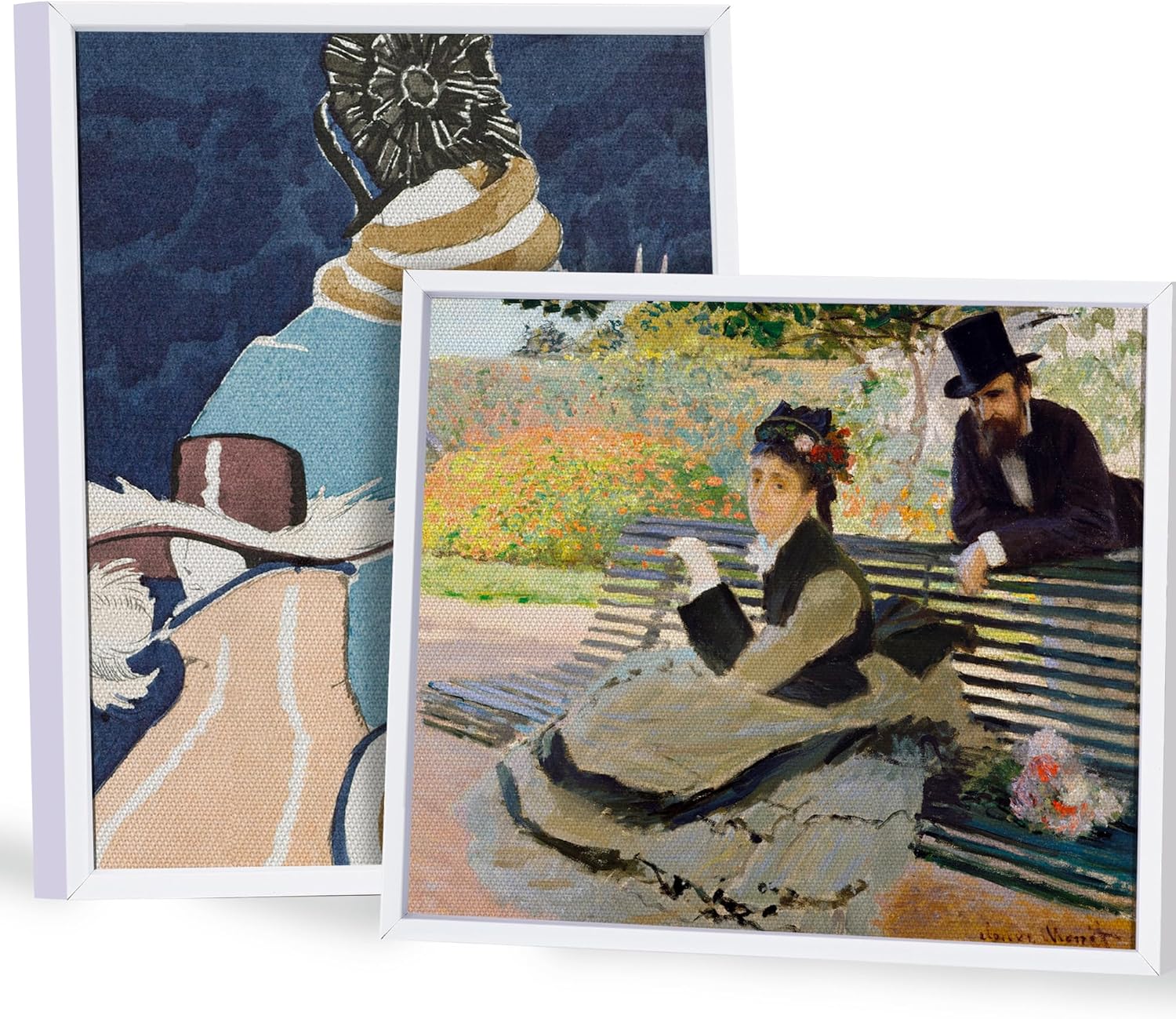 11x14 Canvas Floater Frame for Oil Paintings, 2 Pack Canvas Frames with 0.6"-0.9" Deep for Art Print, Picture Floating Frames,Float Frame for Wall Decor (Black,11"x14")