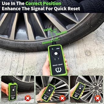 2IN1 TPMS Relearn Tool for GM and Ford with Model Switch Button, FIRSTOOL EL50448+EL50449 TPMS Reset Tool Tire Sensor Programmer Tire Sensor Reset Tool, TPMS Sensor Tool for GMC Lincoln Buick Cadillac