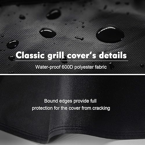 Miniatura 5 de Kingkong 7139 - Funda para parrilla de gas Weber Spirit II 300 y Spirit 200 Series (con controles laterales montados), incluye cepillo, pinzas y