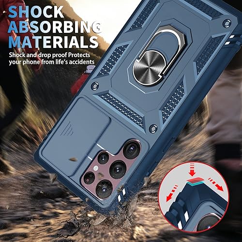 Miniatura 3 de Funda para Galaxy S22 Ultra, a prueba de golpes, resistente a los impactos con lente deslizante Funda protectora para Samsung Galaxy S22 Ultra 4G5G