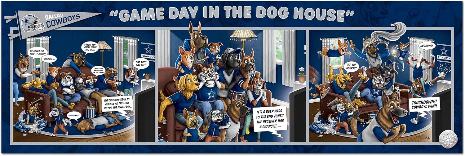 YouTheFan NFL Game Day in The Dog House - 1000pc Puzzle