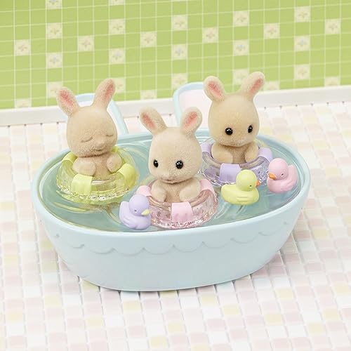 Miniatura 3 de Calico Critters Juego de baño para bebé de trillizos