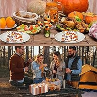 Vista 7 de 60 servilletas de papel de otoño con hojas de arce y calabaza, servilletas decorativas de otoño, toallas de mano desechables para Acción de Gracias