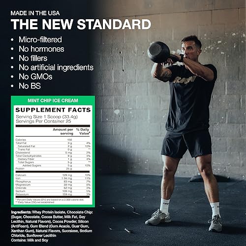 Vista 59 de RAW Proteína aislada de suero en polvo, galleta frenchie esmerilada (itolato de cBUM) – Polvo de nutrición deportiva 100% alimentado con pasto