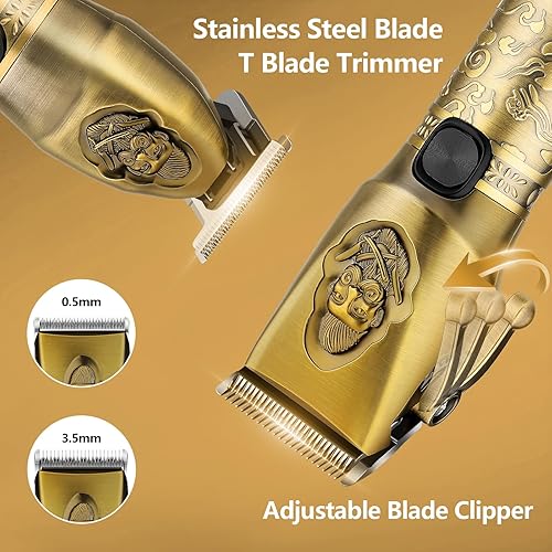 Miniatura 2 de Lanumi Professional Hair Clipper Trimmer Set for Men Electric Shaver Razor Cordless Hair Cutting Barber Clippers Beard Trimmer Men’s Grooming Kit