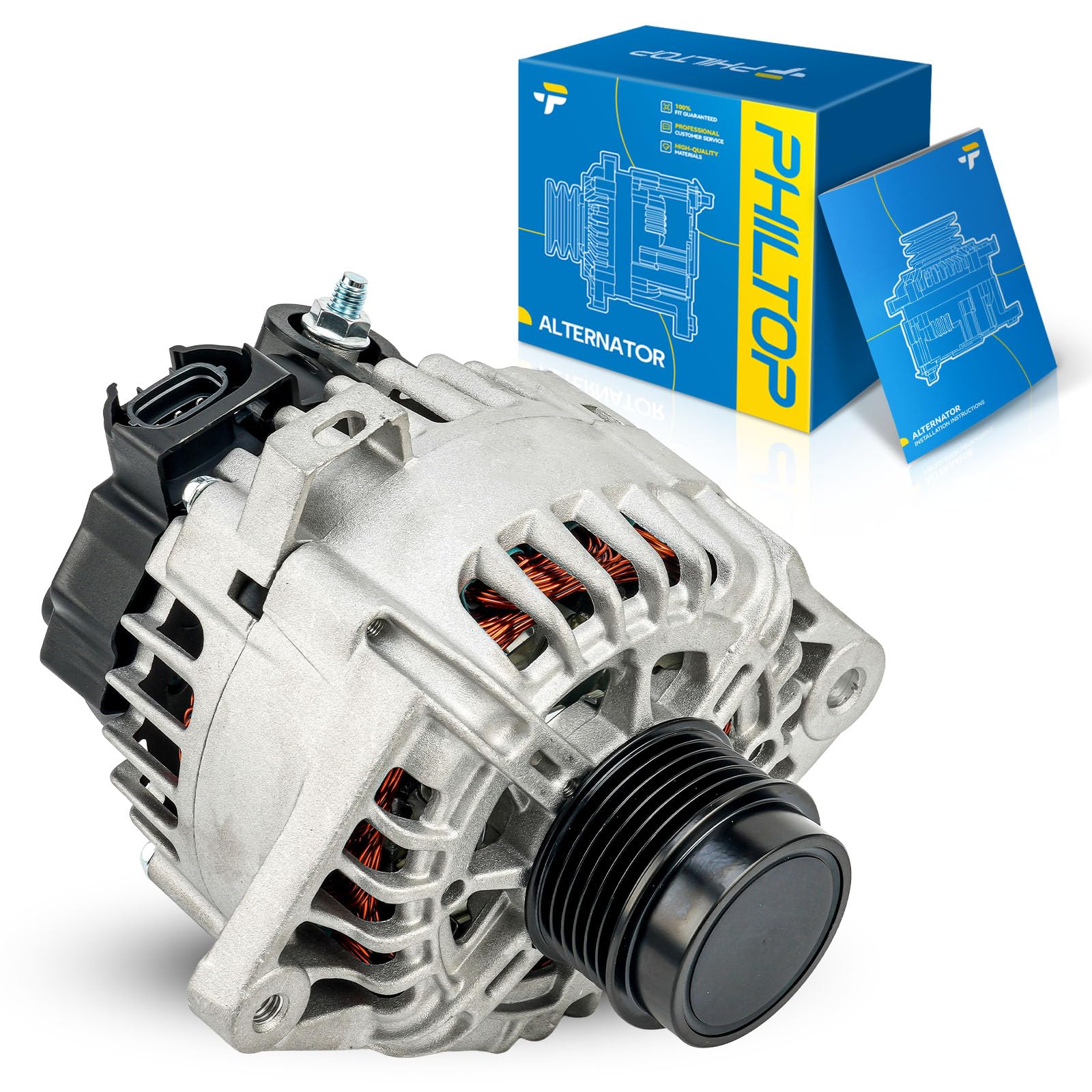 PHILTOP New Alternator 11609N Fit for 2012-2016 Kia Soul 1.6L