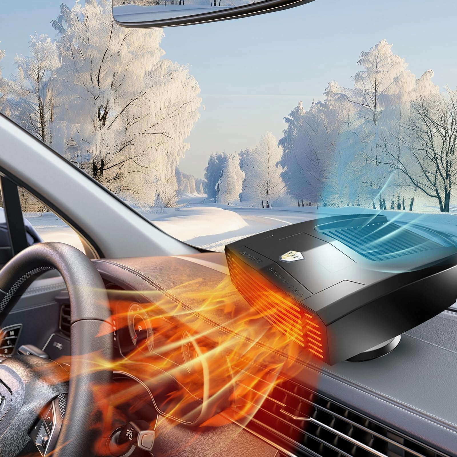 JILOUR Car Heater 12V