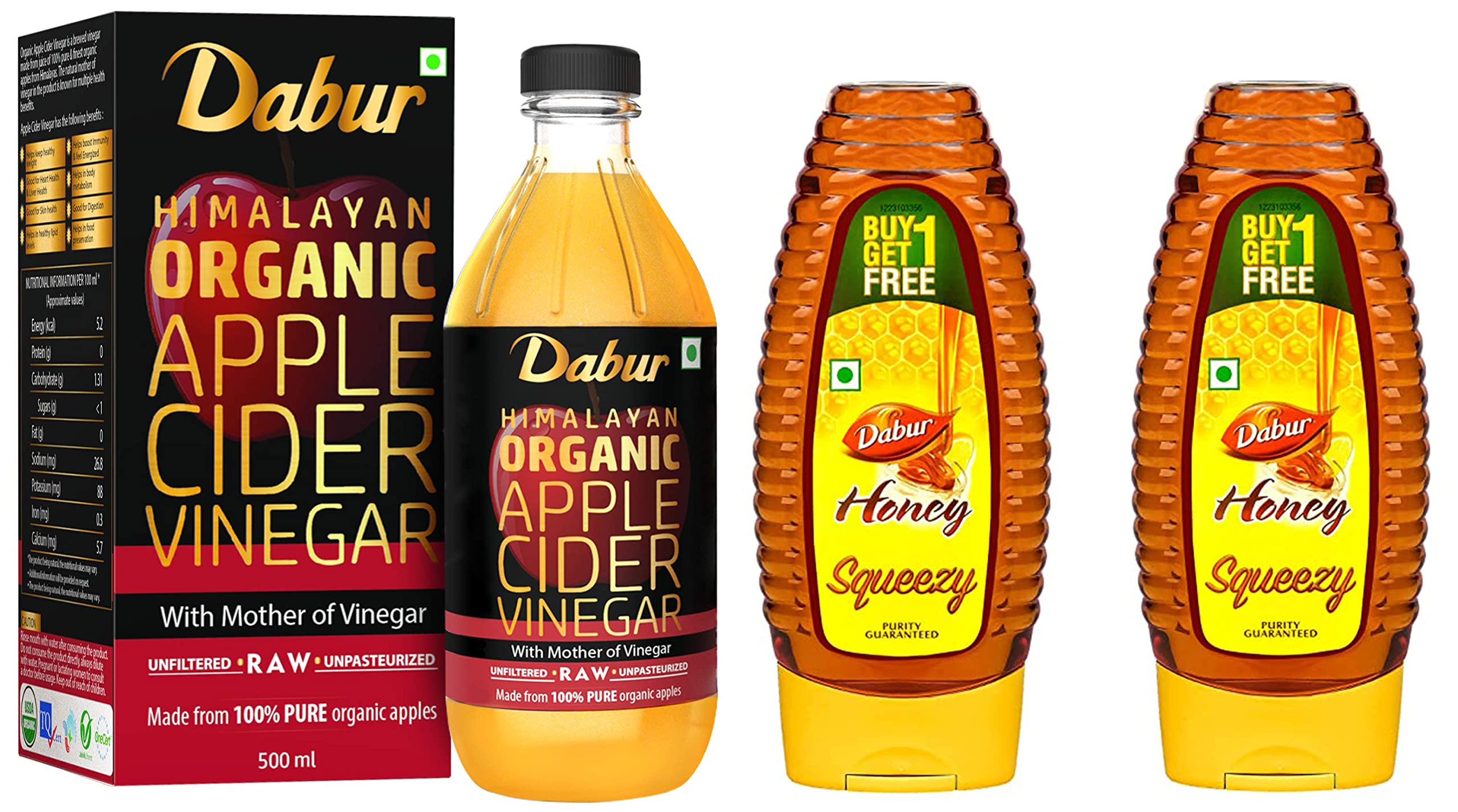 See full amazon price history chart for Dabur Himalayan Organic Apple Cider Vinegar with Mother of Vinegar - 500 ml & Dabur Honey :100% Pure Worlds No.1 Honey Brand with No Sugar Adulteration, Squeezy Pack - 400g (Buy 1 Get 1 Free) Dabur Himalayan Organic Apple Cider Vinegar with Mother of Vinegar - 500 ml & Dabur Honey :100% Pure Worlds No.1 Honey Brand with No Sugar Adulteration, Squeezy Pack - 400g (Buy 1 Get 1 Free) (B0BP5D22Y3) Amazon Price History, Amazon Price Tracker
