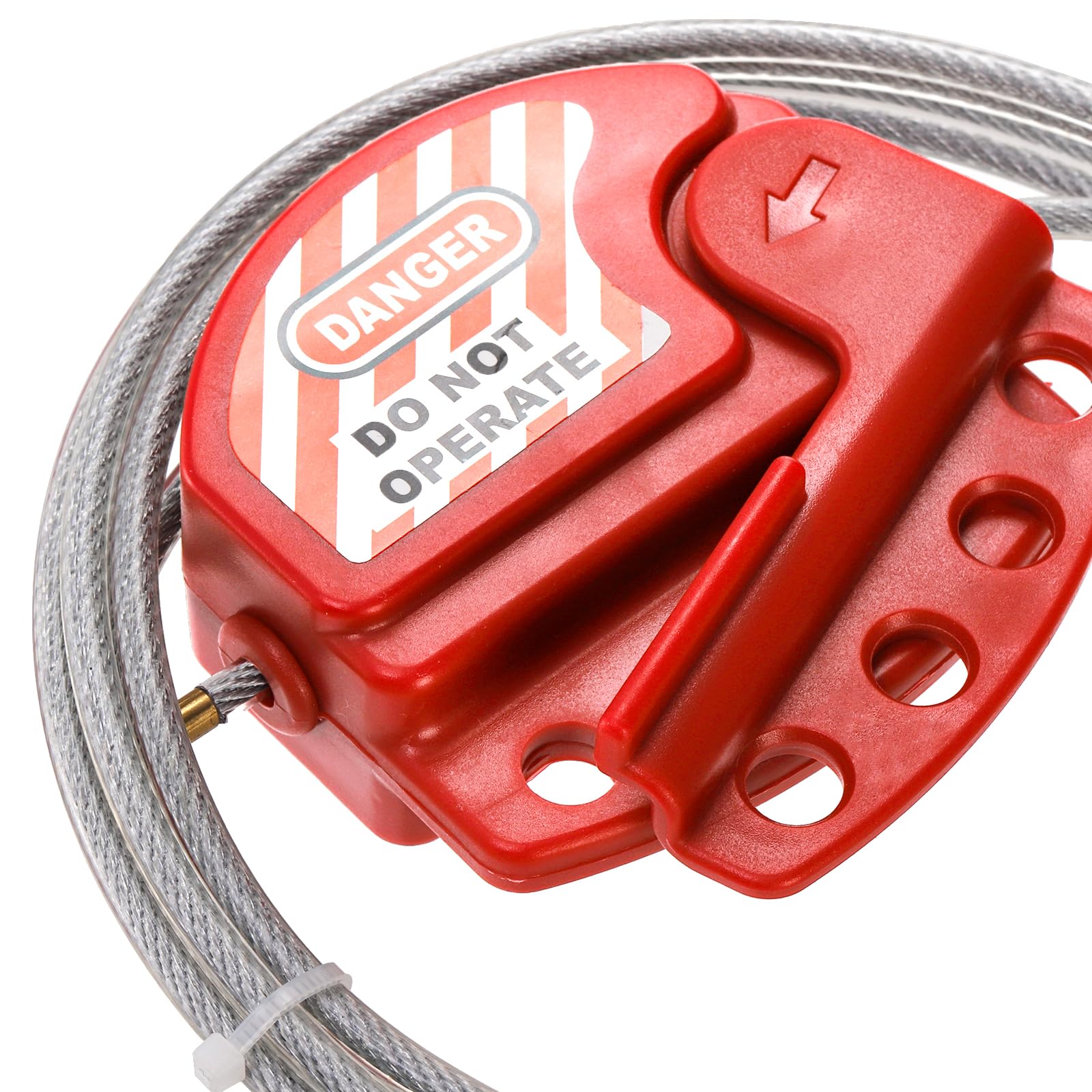 Lockout Tagout Cable Locks - 2 Pack, 6ft Adjustable -4