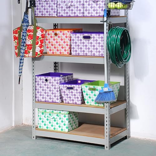 Miniatura 7 de Wallmaster Kit organizador de ganchos para estanterías sin pernos, 7 accesorios ajustables para colgar para estante de cerradura de 1.5 pulgadas