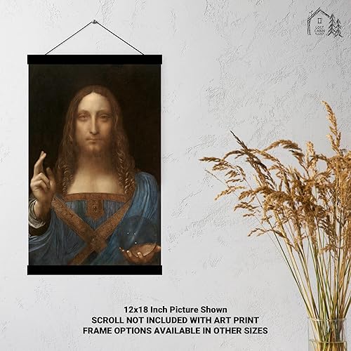 Miniatura 4 de Retrato de la cabaña perdida de Cristo en Salvator Mundi por Leonardo Da Vinci  Impresión sin marco  Reproducción de pinturas de obras de arte finas