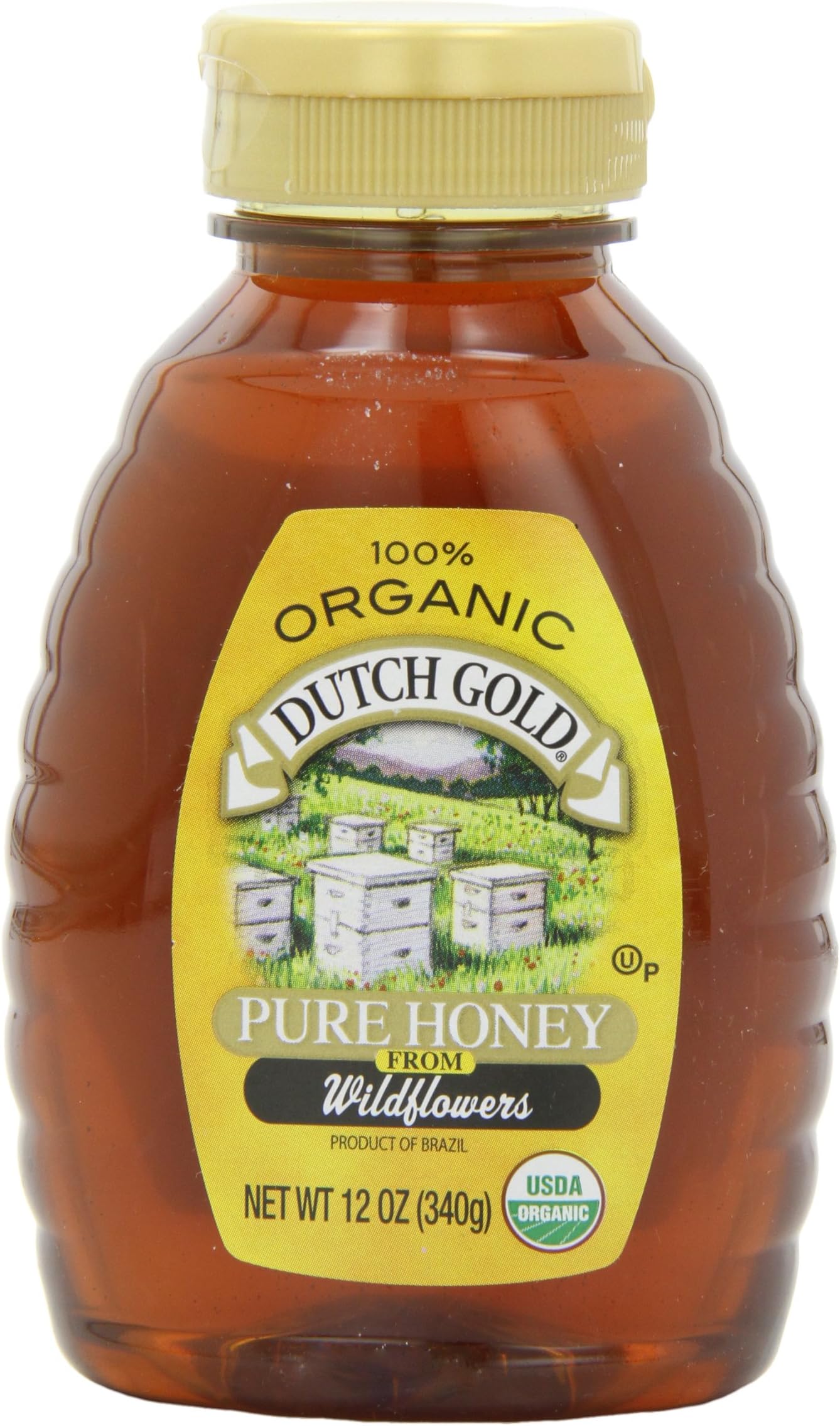 Dutch Gold Honey Organic Squeeze, 12-Ounce (Pack of 3)