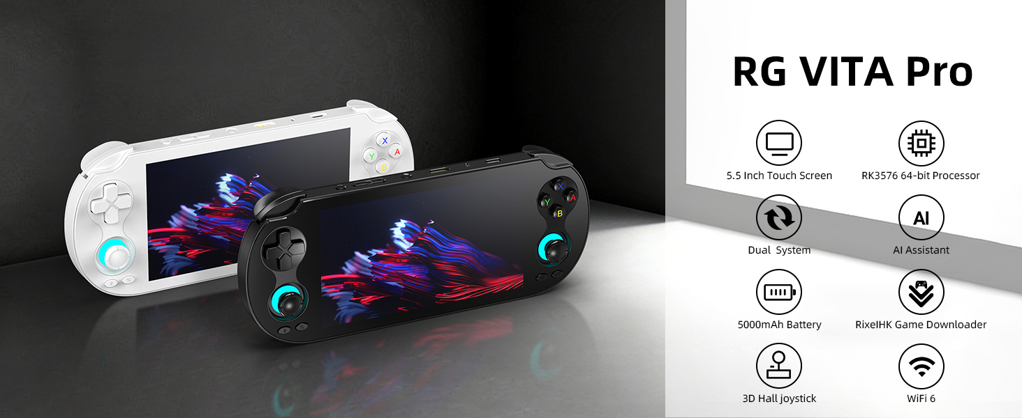 Amazon.com: Anbernic RG VITA Pro Retro Handheld Game Console
