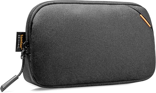 tomtoc Recycled Portable Storage Pouch Bag Case Accessories Organizer Compatible with MacBook Laptop Charger, Mouse, Cables, Hub, Power Adapter, Power Bank, Toiletries, Cosmetics, Personal Items