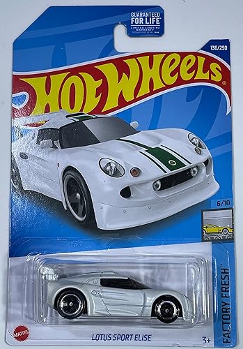 Hot Wheels - Lotus Sport Elise - Blanco - Factory Fresh 6/10 - Mint/NrMint envía burbujas envueltas en una caja