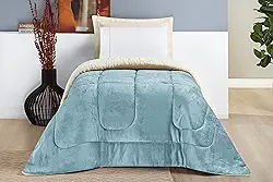 Coberdrom Solteiro Inverno Dupla Face Grosso Super Quentinho Manta & Sherpa (QUARTZO)