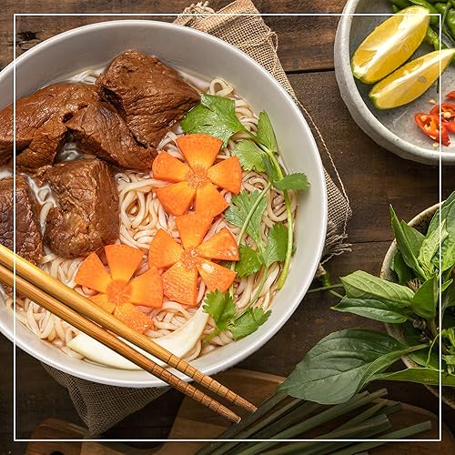 Miniatura 5 de VI HUONG Cuenco de fideos instantáneos Auténtica sopa vietnamita de ramen instantánea Fideos instantáneos sabrosos Ramen rápido de 3 minutos