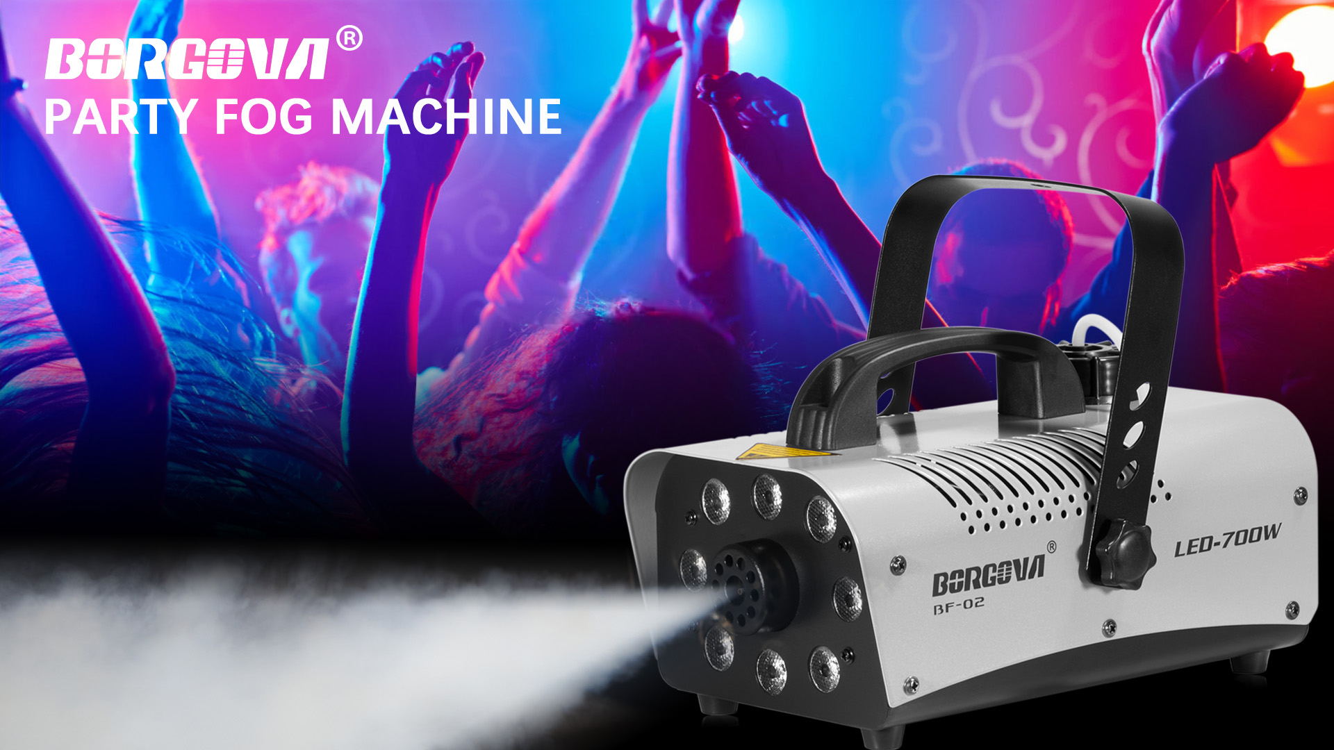 Amazon.com: Fog Machine 700W with 8 LED Par Lights, Wireless