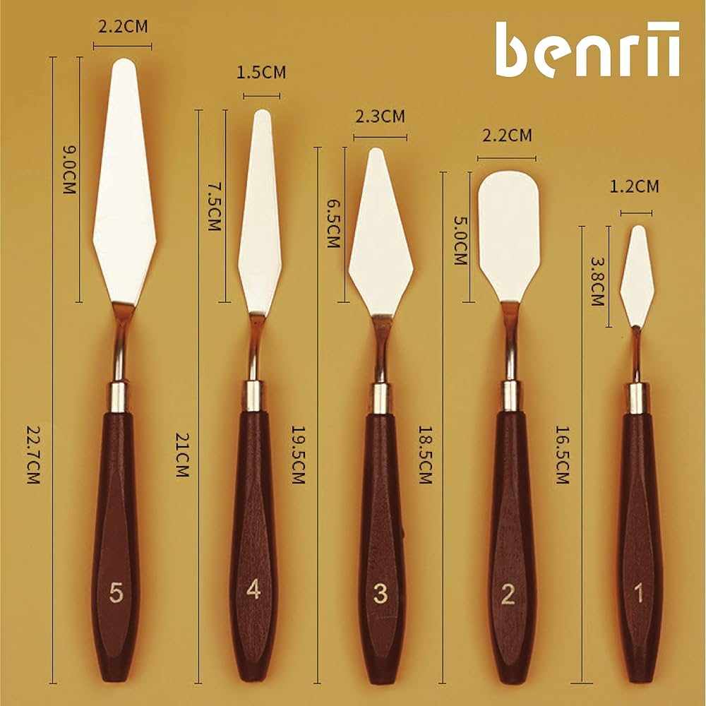 Amazon.co.jp: benrii ペインティングナイフ 5本セット