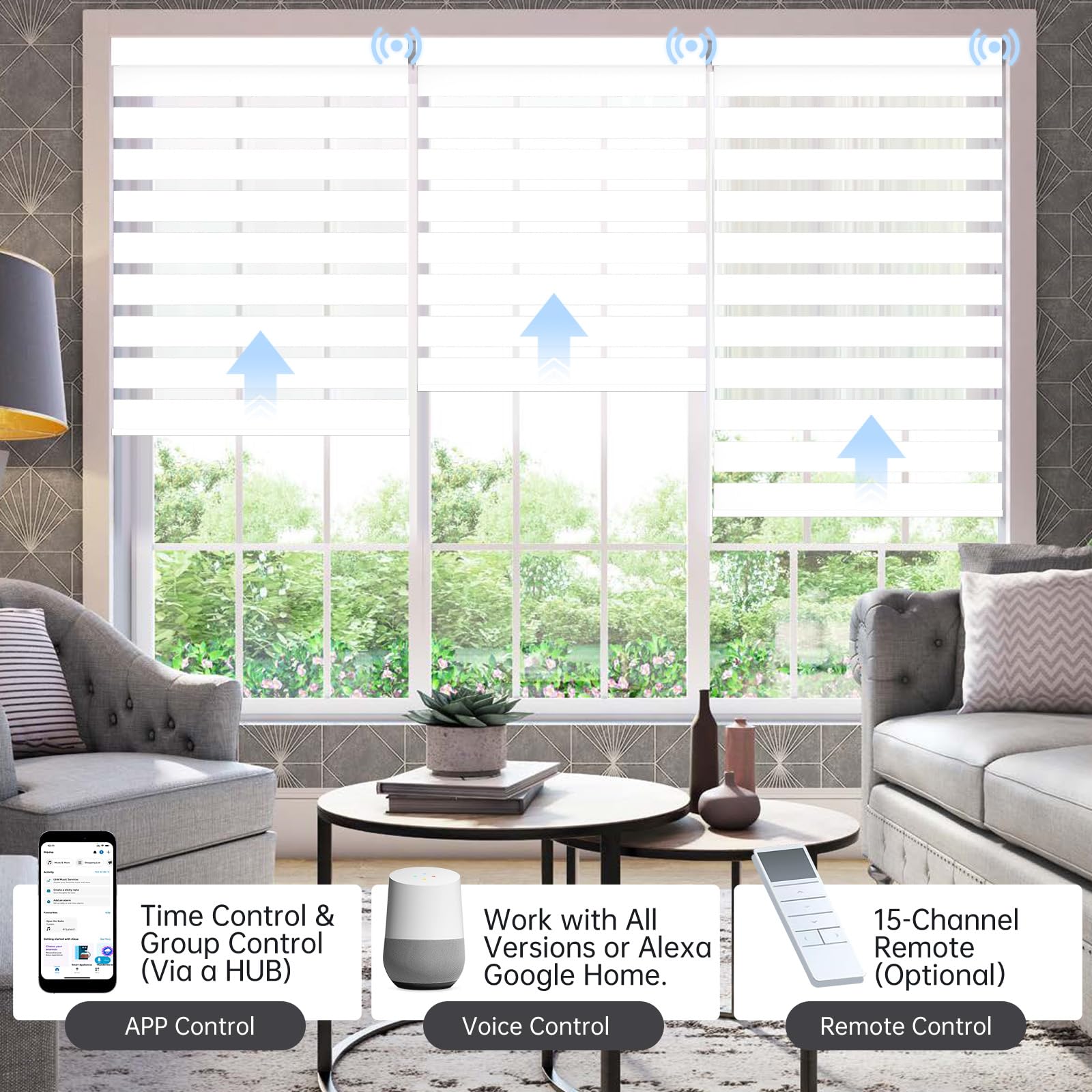 Bringnox Motorized Blinds with Remote, 100% Blackout, Voice Controlled product image 23