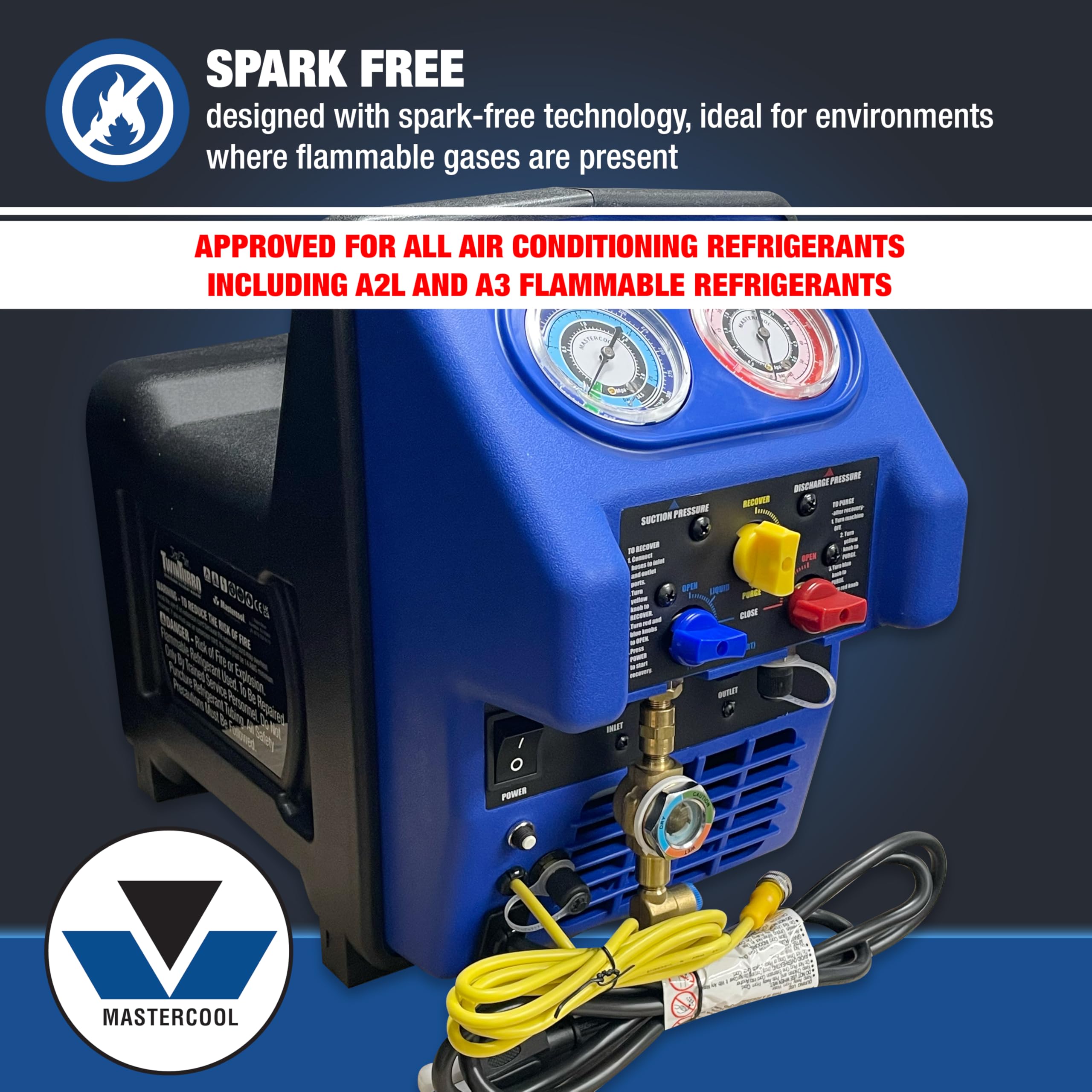 Amazon.co.jp: Mastercool 69372 デュアル冷媒回収システム – R134a