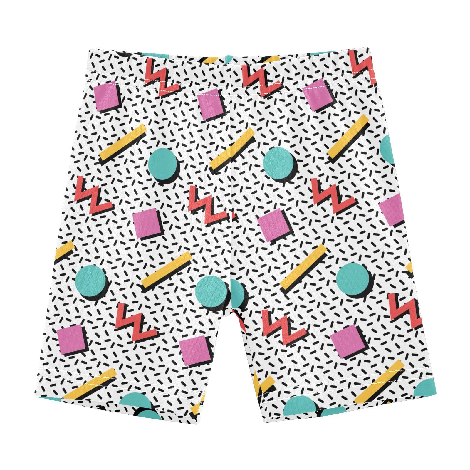 JHKKU Girls Retro 80s 90s Shorts Cotton Cartwheel Bike Kids Biker Under Dress Dance Short Girl Clothes 10Y