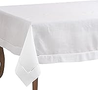 Vista 35 de SARO LIFESTYLE Mantel con borde cosido con dobladillo, negro, 72"x72