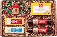 Hickory Farms Farmhouse Meat & Cheese Food Gift Basket (Small) - Box Set | Charcuterie Board Food | Summer Sausage | Father's Day | Mother's Day | Easter | Christmas | Holiday | Housewarming | Gourmet | Sympathy | Care Package