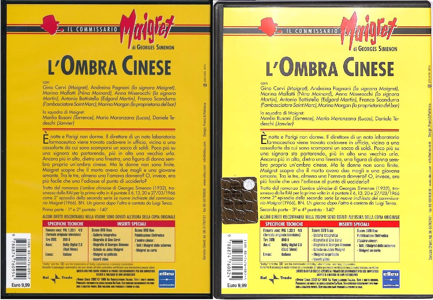Le Inchieste del Commissario Maigret - L'Ombra Cinese 1 e 2