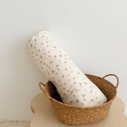 Vista 173 de BuLuTu Mantas de muselina para bebés, niños y niñas, 100% algodón, manta reversible para bebé, manta para cuna, suave, transpirable