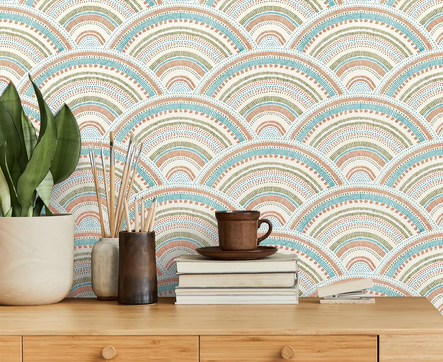 99wallpaper for wall Boho Wavy Mandala Wallpaper Vinyl Self Adhesive Wallpaper Peel and Stick Wallpaper for Wall Home décor,Bedroom,Hotel,Wall for Living Room Drawing Hall 10SQ FT 1roll (16.5by87inch) (B0CY2KJ1HL) Amazon Price History, Amazon Price Tracker