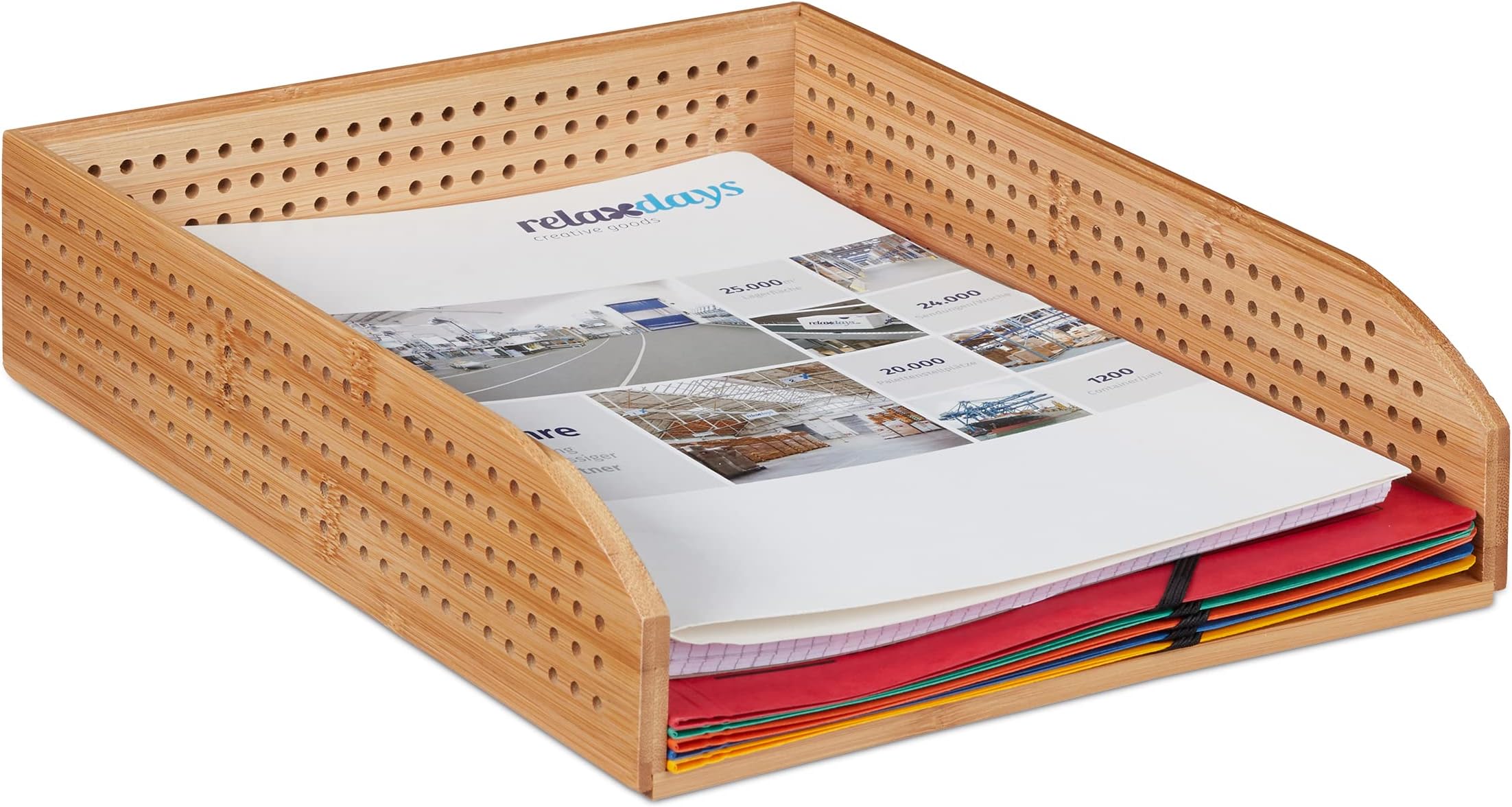 Relaxdays Corbeille à Papier Ronde En Bambou Naturel Avec Couvercle Magnétique Et Seau Intérieur – 10,5 L – Élégante Et Pratique Pour Bureau, Cuisine Ou Salle De Bain