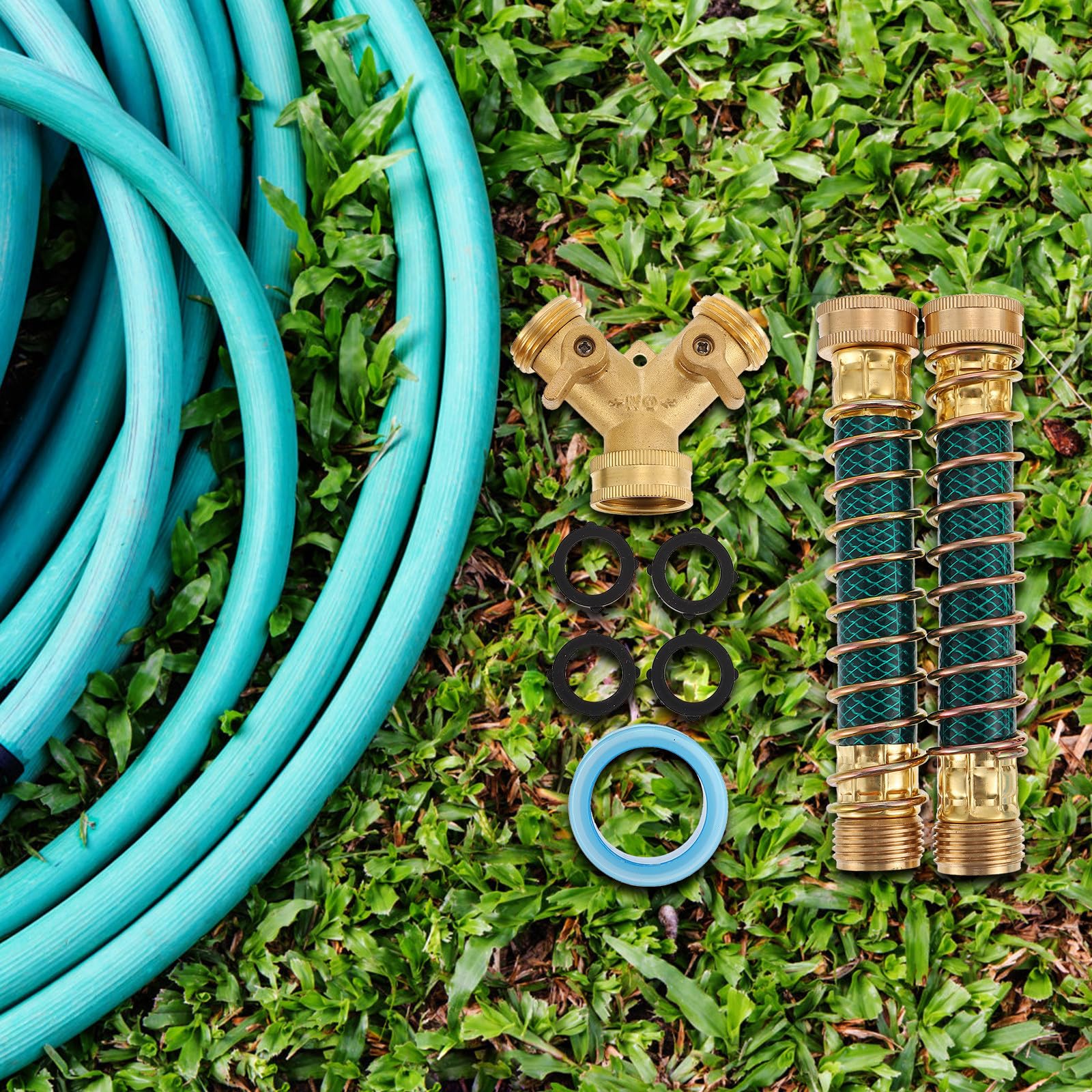 Protezione Antiattorcigliamento per Tubo Giardino, Connettore in Rame