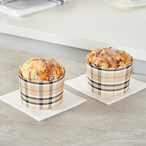 Miniatura 197 de Restaurantware Panificio Premium - Taza de papel Kraft de 10 onzas para hornear, tazas de papel para hornear, perfectas para magdalenas, cupcakes
