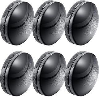 Jetec 6 Sets 16 Pack Shower Curtain Weights, Plastic Covered Magnetic Curtain Weights, Shower Magnets for Liner Prevent from Blowing Around for Drapery, Tablecloth, Flag, Outdoor Liner (Black)