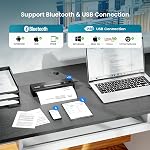vretti Portable Thermal Printer, PB821 Wireless Bluetooth Printer Compatible with Phone & Laptop, for Business, Office, Home, Travel, Inkless Printer Supports 8.5" x 11" US, Black