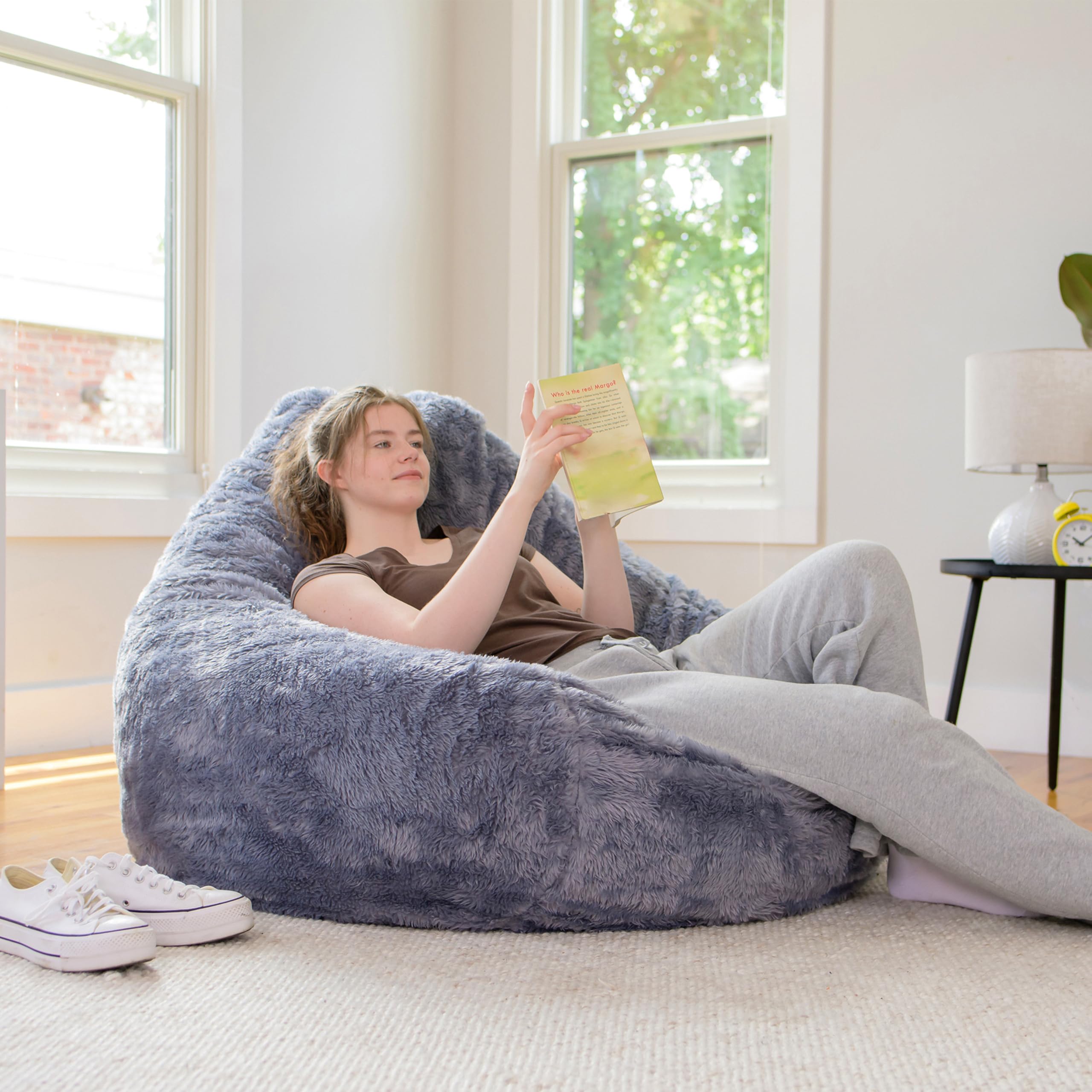Amazon.com: Big Large Teardrop Foam Filled Bean Bag Chair