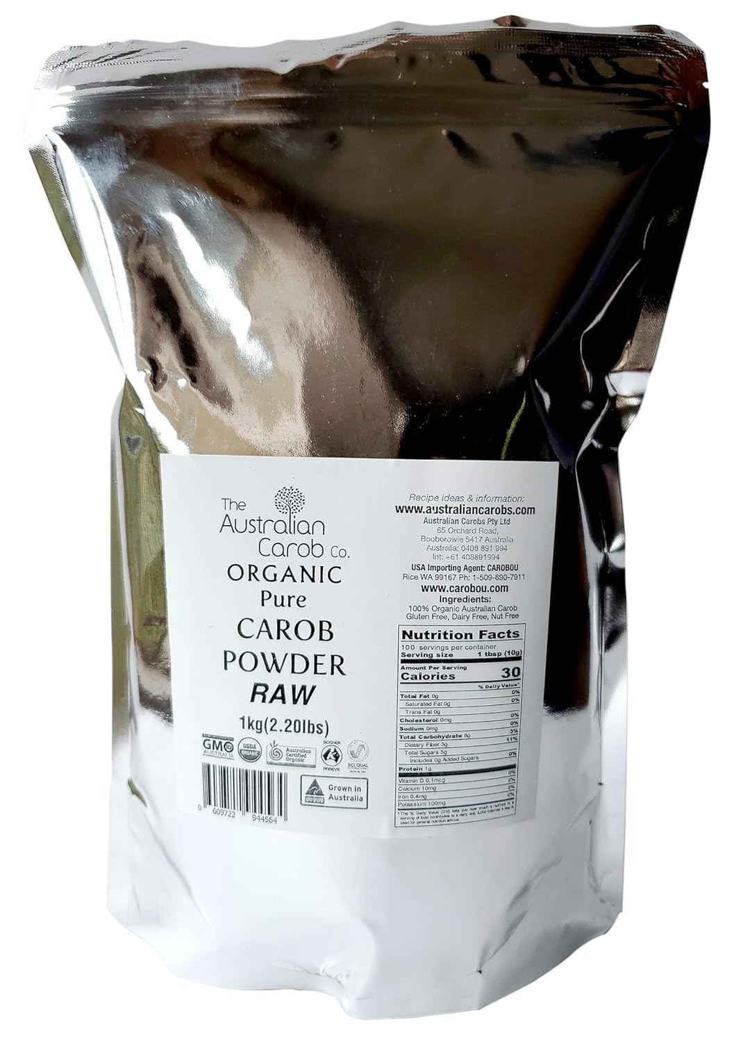 Buy Australian Raw Organic Carob Powder Online in India. B01N0SQ35B