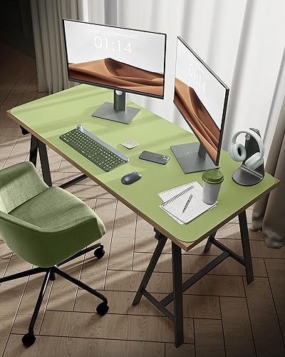 Miniatura 463 de YSAGi Protector de escritorio de cuero, tapete de oficina, alfombrilla grande para mouse, antideslizante, de piel sintética, almohadilla