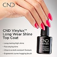 Vista 3 de CND Vinylux Long Wear Shine Top Coat, Quick Drying Formula, Easy to Remove, 0.5 Fl Oz