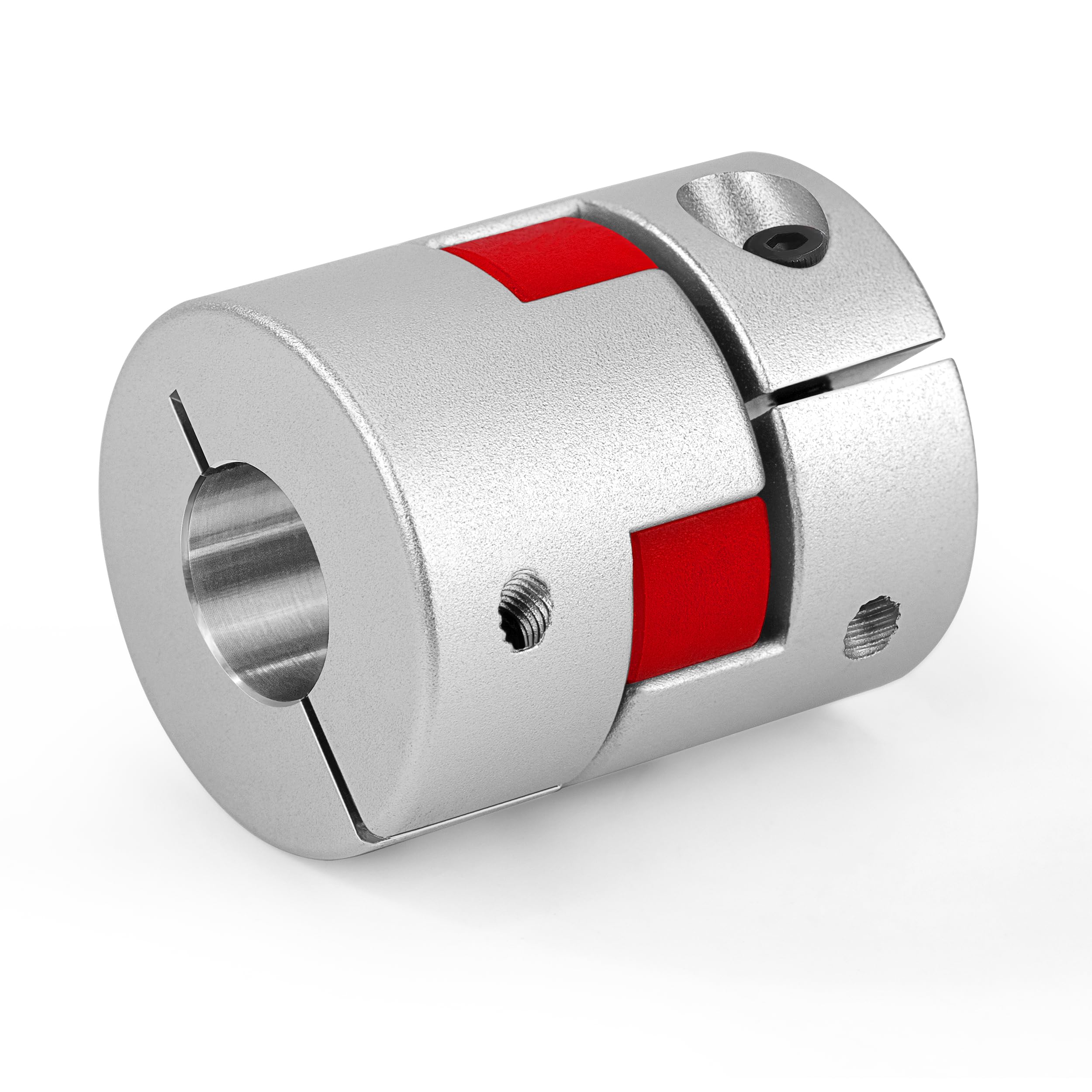Flexibele koppelingen van aluminium, 8 mm tot 10 mm, pruimenaskoppeling voor 3D-printers, CNC-machine en servomotor (D20 L25