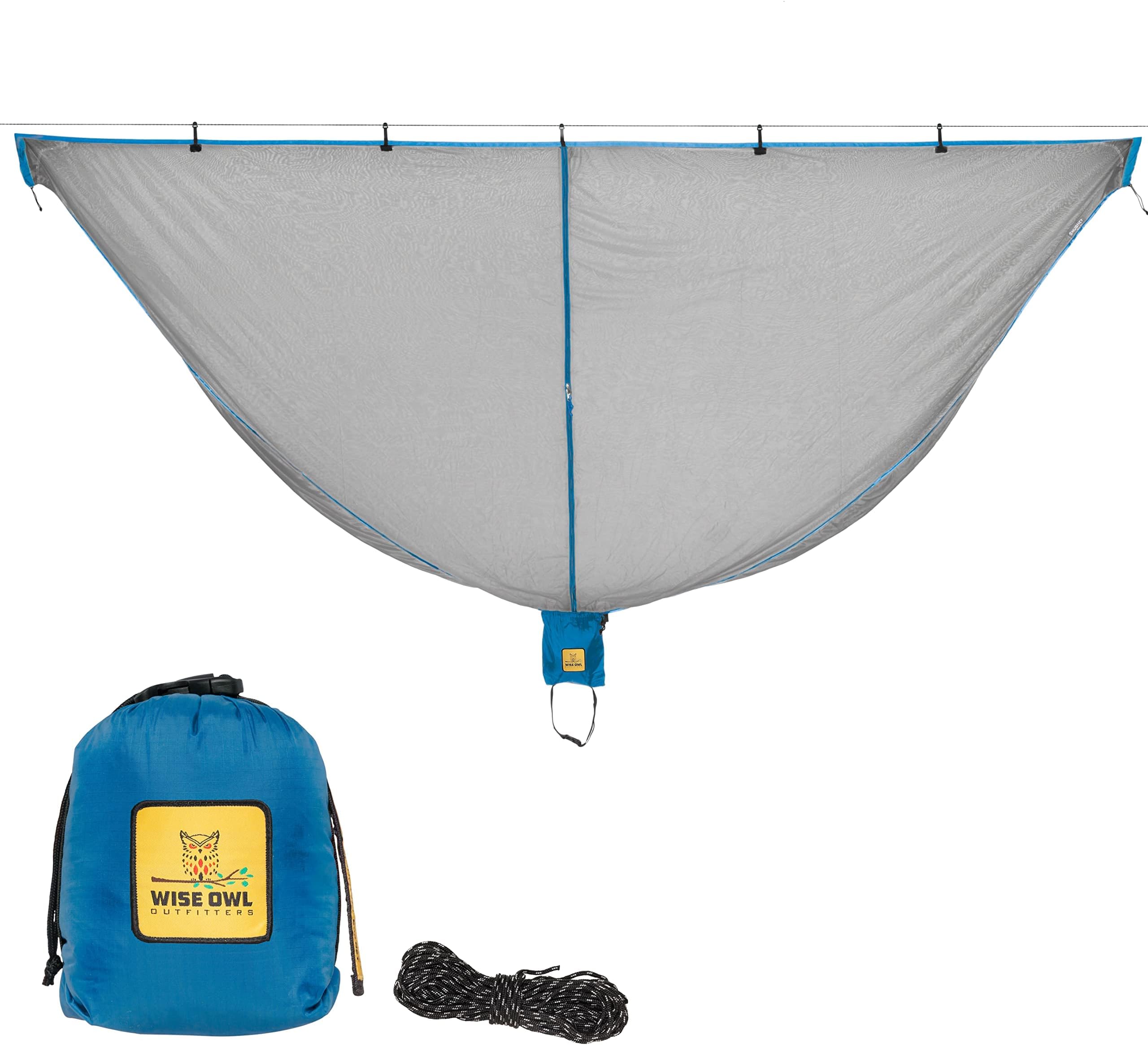 Wise Owl Outfitters Hammock Bug Net - The SnugNet Mosquito Net for Bugs - Best Mesh Netting is a Guardian for Mosquitos, No See Um and Insects - Perfect Accessory for Your Hammocks