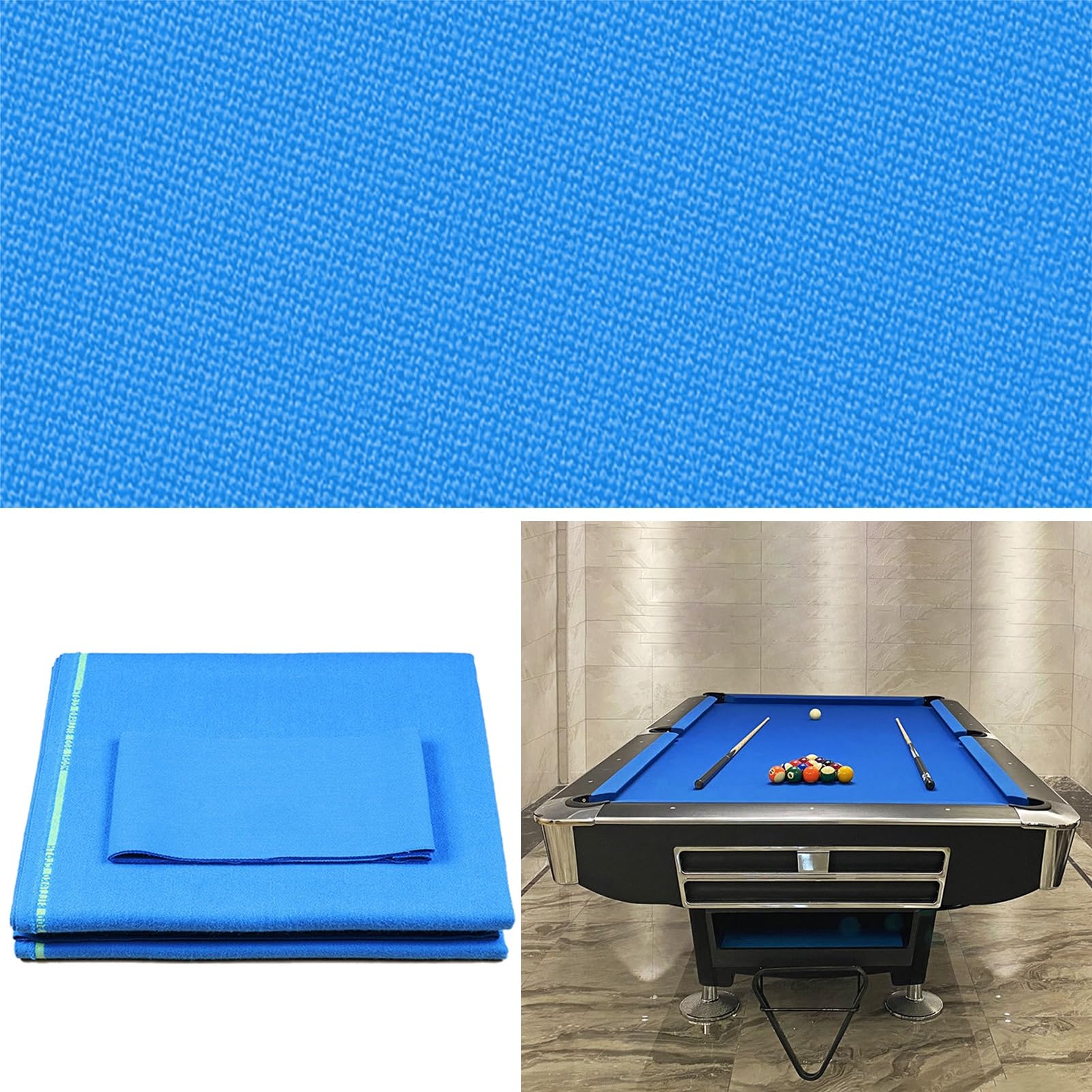 Feutre de billard anti-usure pour rénover une table de 9 pieds abîmée