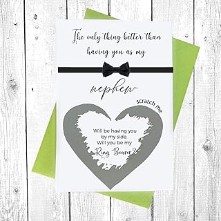 Page Boy Proposal, Ask Ring Bearer Nephew, Will you be my Ring Bearer, Ring bearer Proposal, Ring bearer Gift, Ring bearer Card, Scratch Off Card,