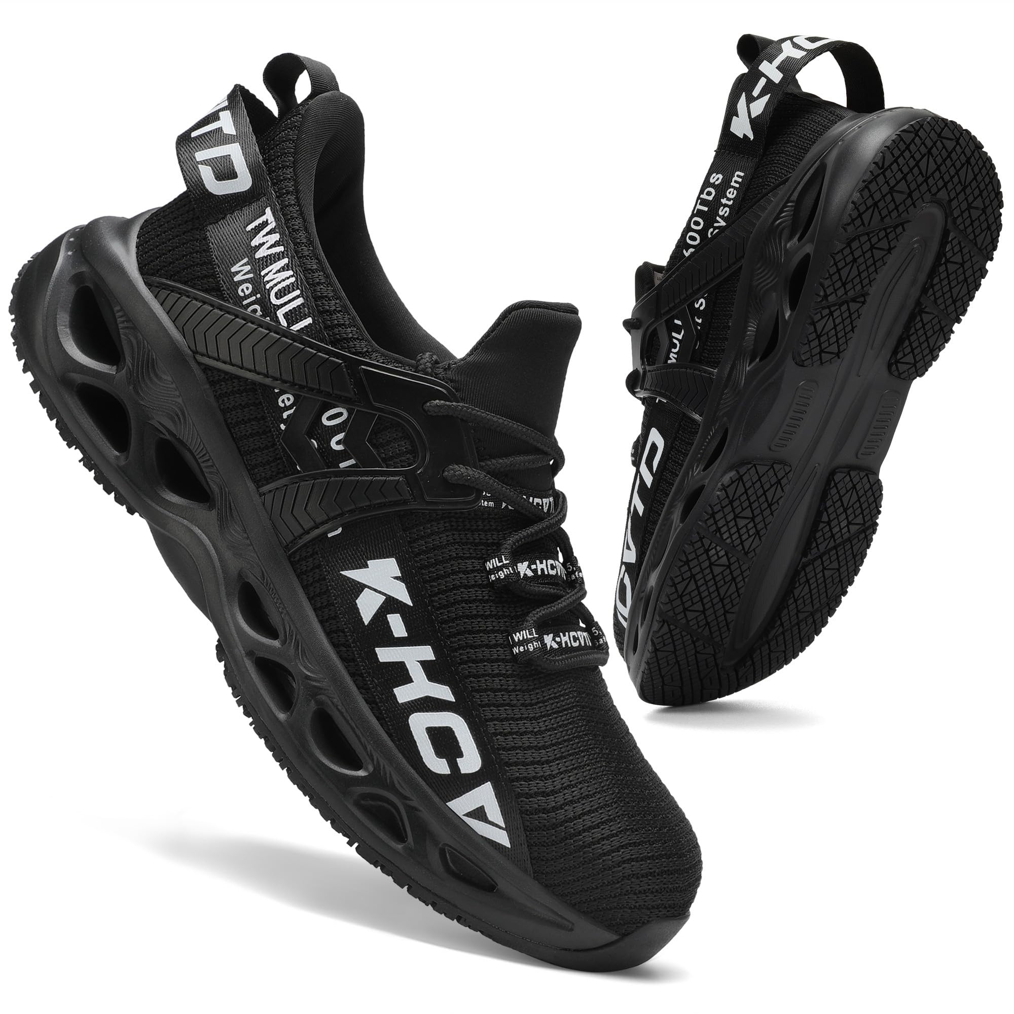 ARISIC Steel Toe Shoes for Men Women Non Slip Work Shoes Lightweight Waterproof Slip on Sneakers Women Kitchen Chef Slip Resistant Food Service