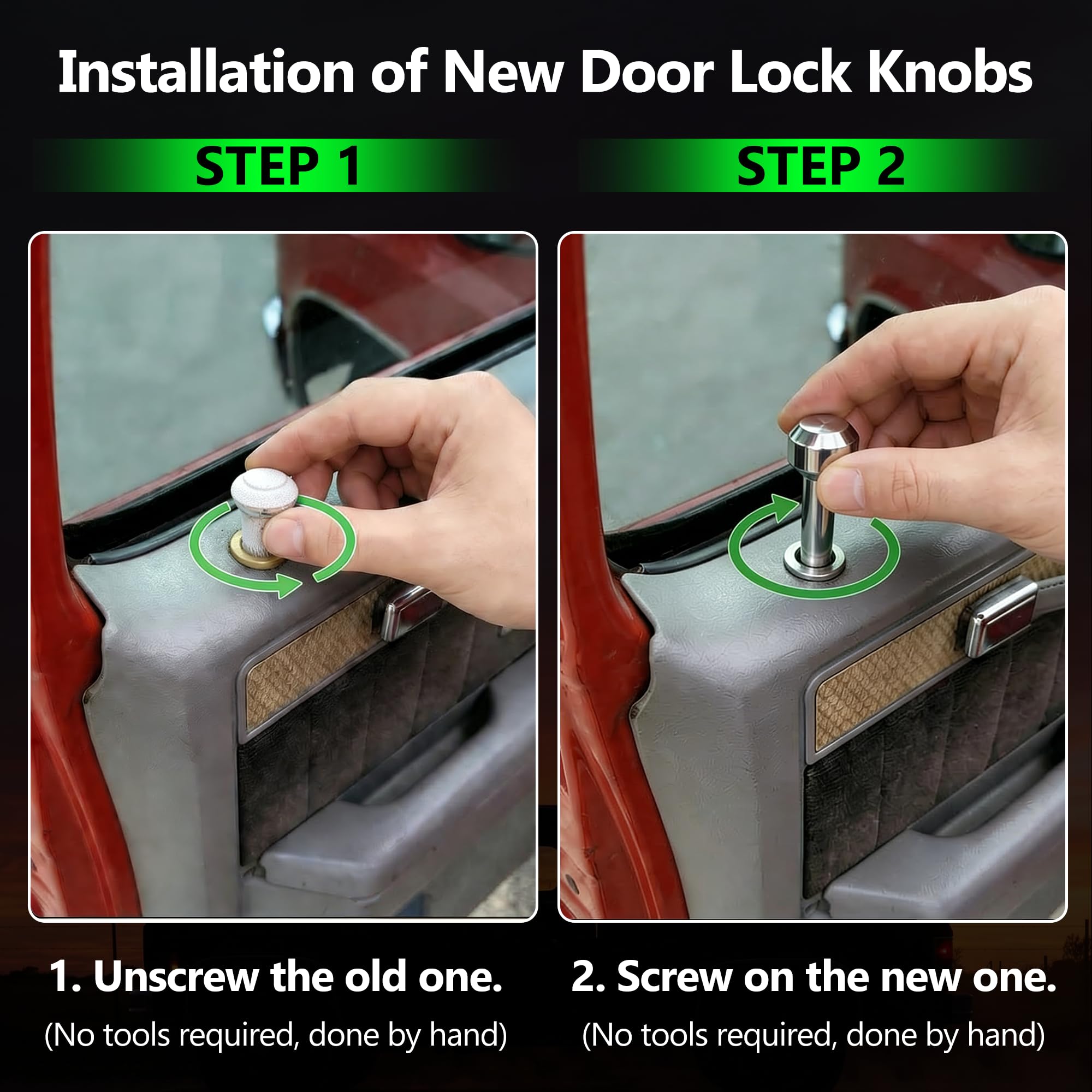 C10 Door Lock Knobs - Chevy Truck 1973-1987 -7