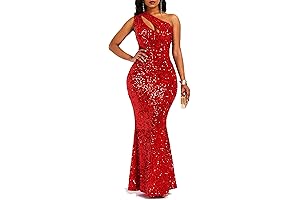 Red Sequin Maxi Dress: Glimmering Elegance for Prom Night