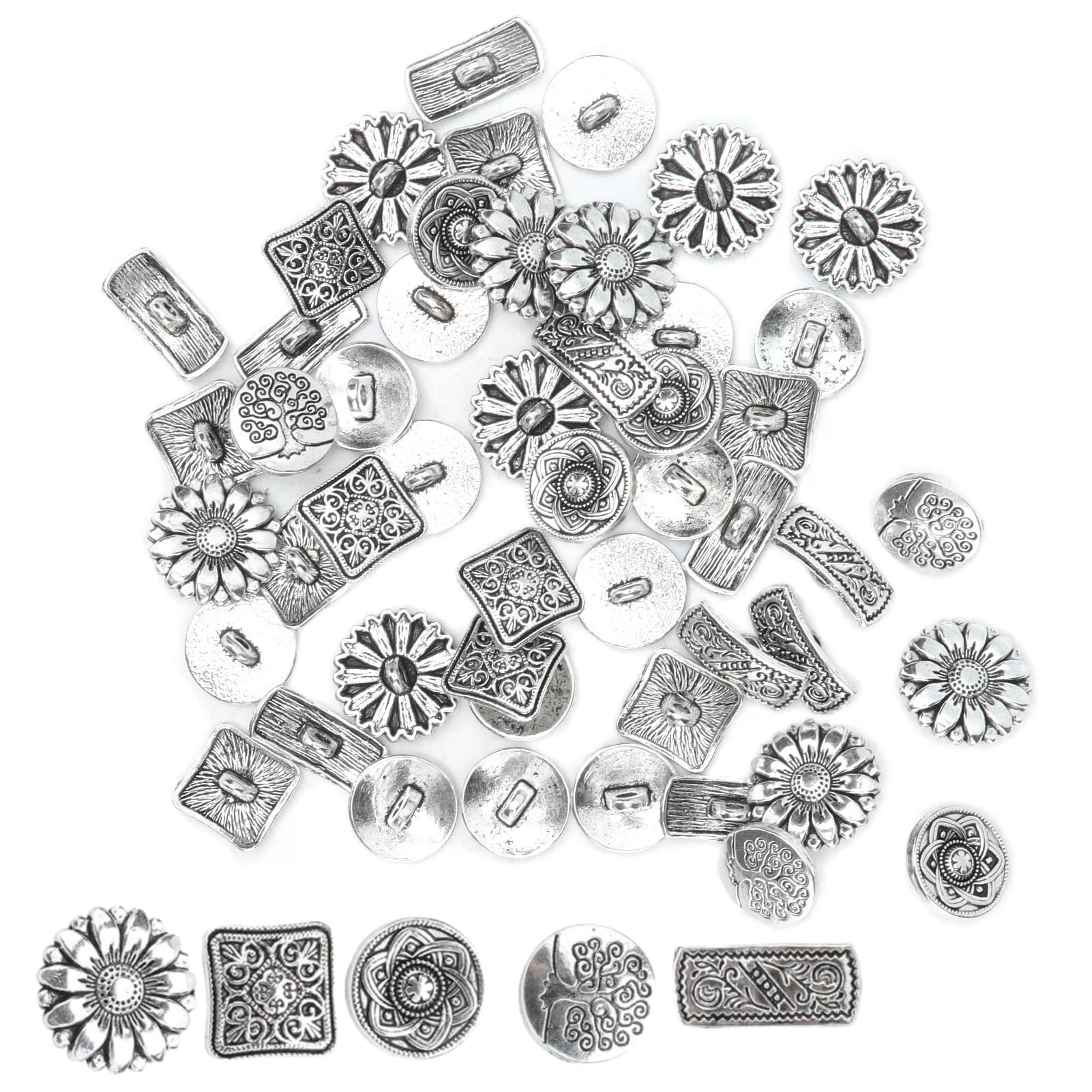 Boutons en alliage de zinc robustes pour remplacer les boutons cassés de manteaux
