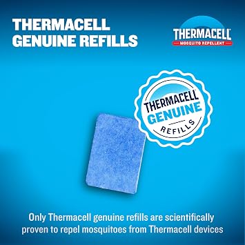 Thermacell Fuel-ZoneGuard Backpacker Mosquito Repellent Mat Refill; 15-FT Zone of Scientifically Proven Outdoor Protection; Fuel-Powered; Patio Shield; 48Hr Refill; Bug Spray Alternative; Scent Free